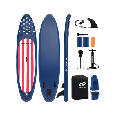 Inflatable Paddle Board with Removable Fin and Backpack-A