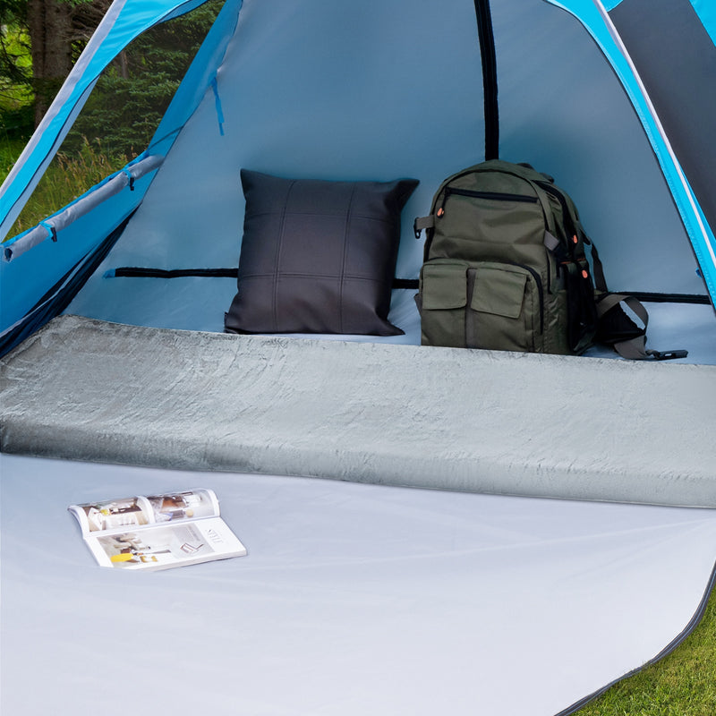 Lightweight Portable Memory Camping Mattress with Carrying Bag-Gray