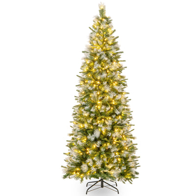 6/7.5/9 FT Artificial Christmas Tree with Warm-White LED Lights-M