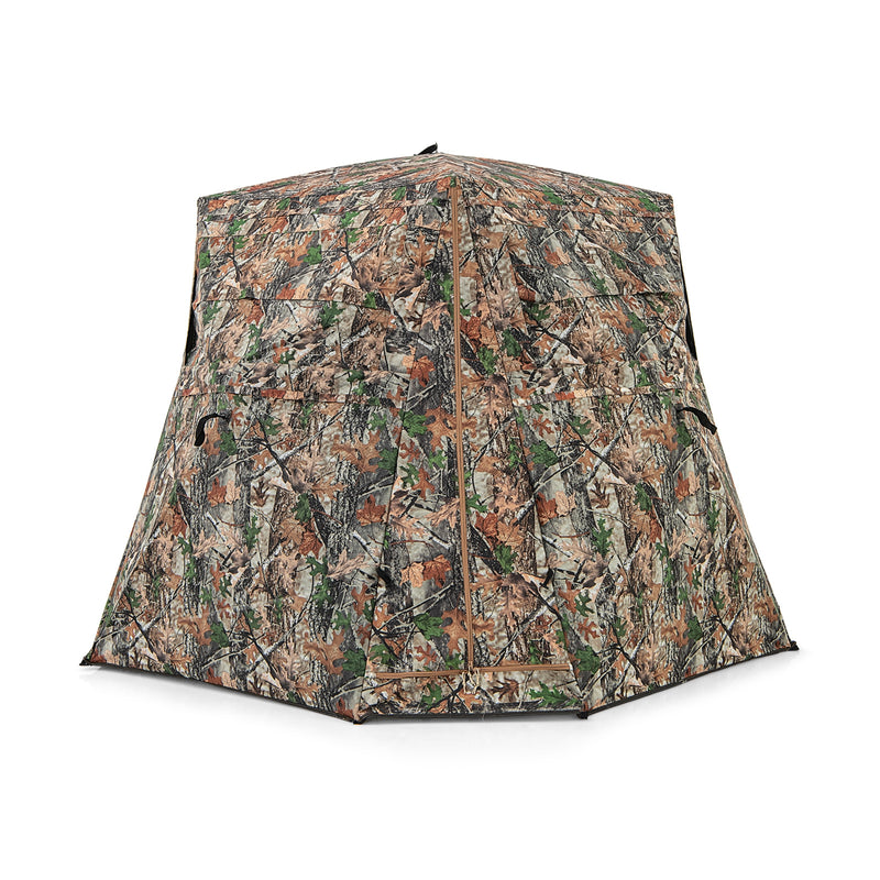 360° One Way See Through Ground Hunting Blind for Deer and Turkey Hunting