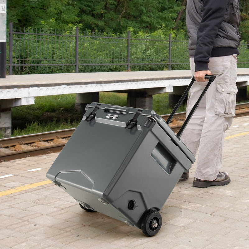 42 Quart Hard Cooler with Wheels and Handle