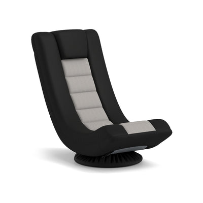 360° Swivel Gaming Chair with 4 Adjustable Position-Black and Gray