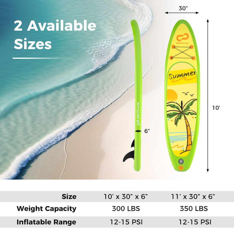 Inflatable Stand up Paddle Board iSUP Board Accessories with 3 Fins-S