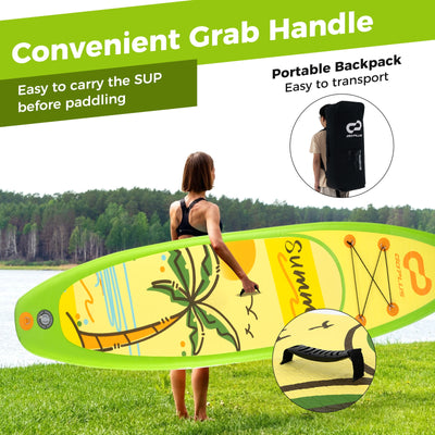 Inflatable Stand up Paddle Board iSUP Board Accessories with 3 Fins-S