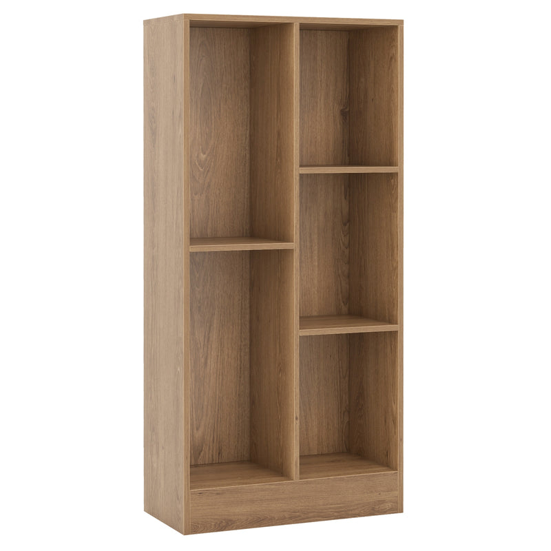 41 Inches 5-Cube Floor Bookcase with 2 Anti-Tipping Kits-Natural