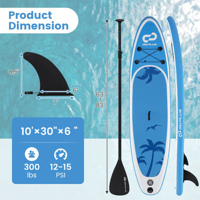 Inflatable Stand Up Paddle Board with Premium SUP Accessories-S