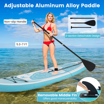 10/11 Feet Inflatable Stand Up Paddle Board with Premium SUP Accessories-S