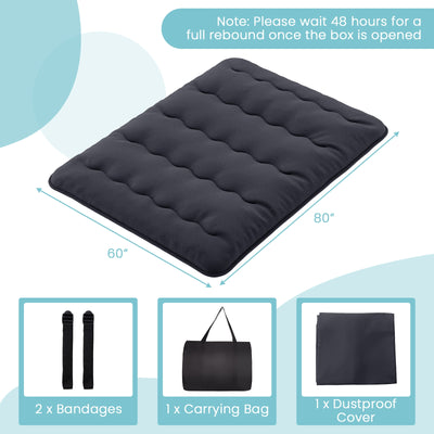 Futon Mattress with Washable Cover and Foldable Mat-Queen Size