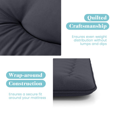 Futon Mattress with Washable Cover and Foldable Mat-Queen Size