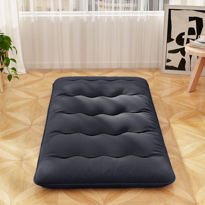 Futon Mattress with Washable Cover and Foldable Mat-Twin Size