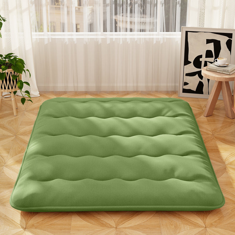 Floor Mattress with Washable Cover and Carry Bag-Queen Size