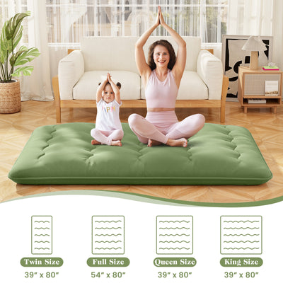 Floor Mattress with Washable Cover and Carry Bag-Full Size