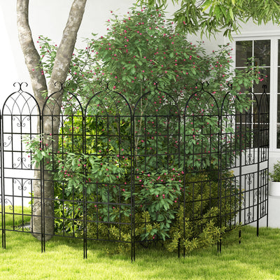 2/4 Pack 71 x 20 Inch Metal Garden Trellis for Climbing Plants-Set of 2