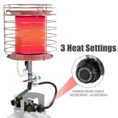 360 Degree Portable Outdoor Camping Tank Top Propane Heater