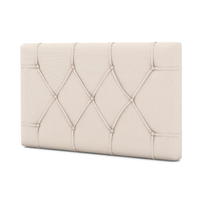 Upholstered Headboard for Twin Size Bed with Fabric Upholstery-Beige