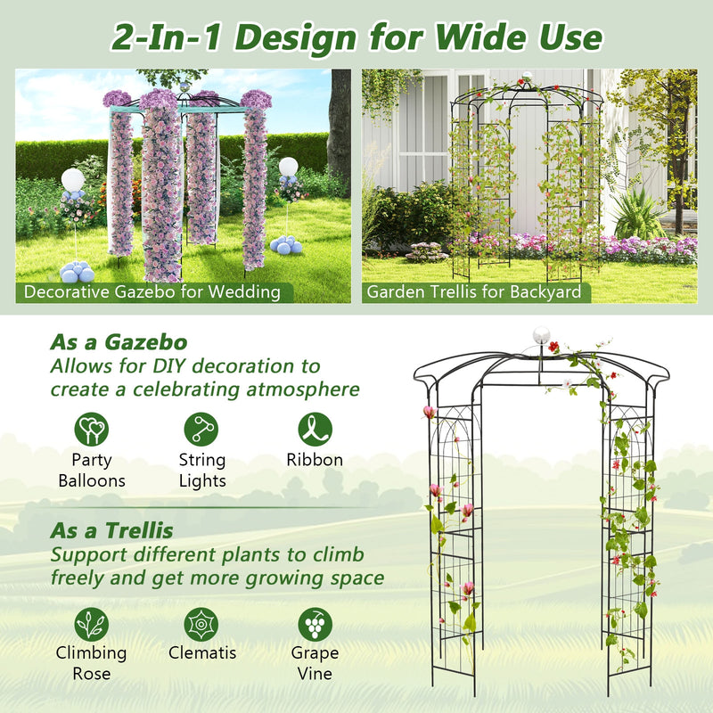 Birdcage Shape Gazebo for Climbing Plants and Wedding Ceremony Decoration