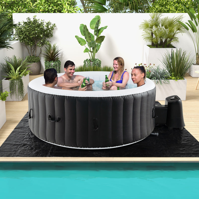 70/80 Inches Round SPA Pool Hottub with 110/130 Air Jets Electric Heater Pump-L