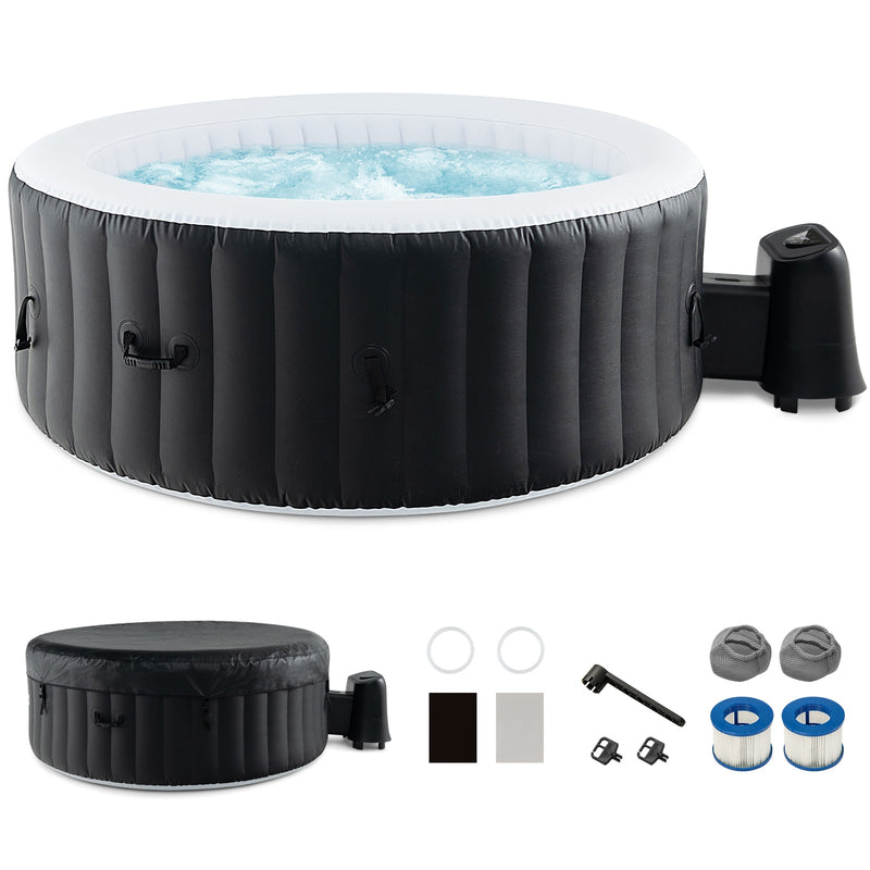 70/80 Inches Round SPA Pool Hottub with 110/130 Air Jets Electric Heater Pump-L