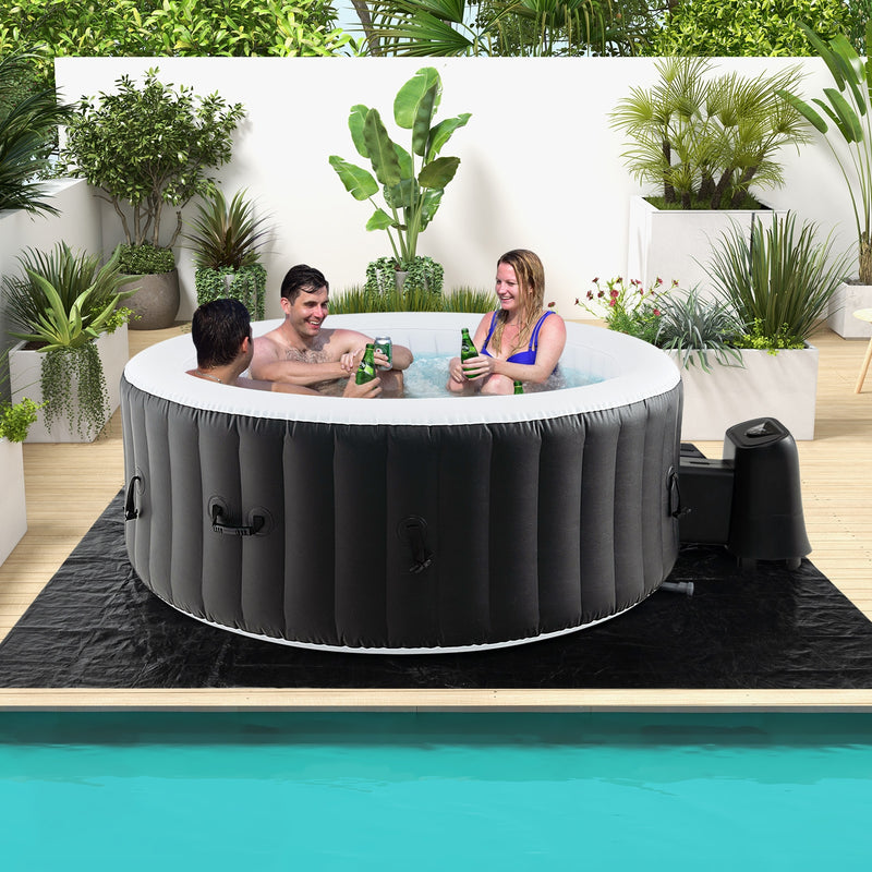 70/80 Inches Round SPA Pool Hottub with 110/130 Air Jets Electric Heater Pump-S