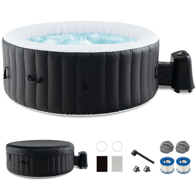 70/80 Inches Round SPA Pool Hottub with 110/130 Air Jets Electric Heater Pump-S