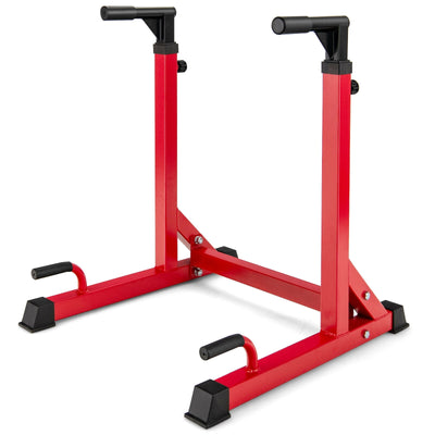 Adjustable Multi-function Dip-up Station for Power Training-Red