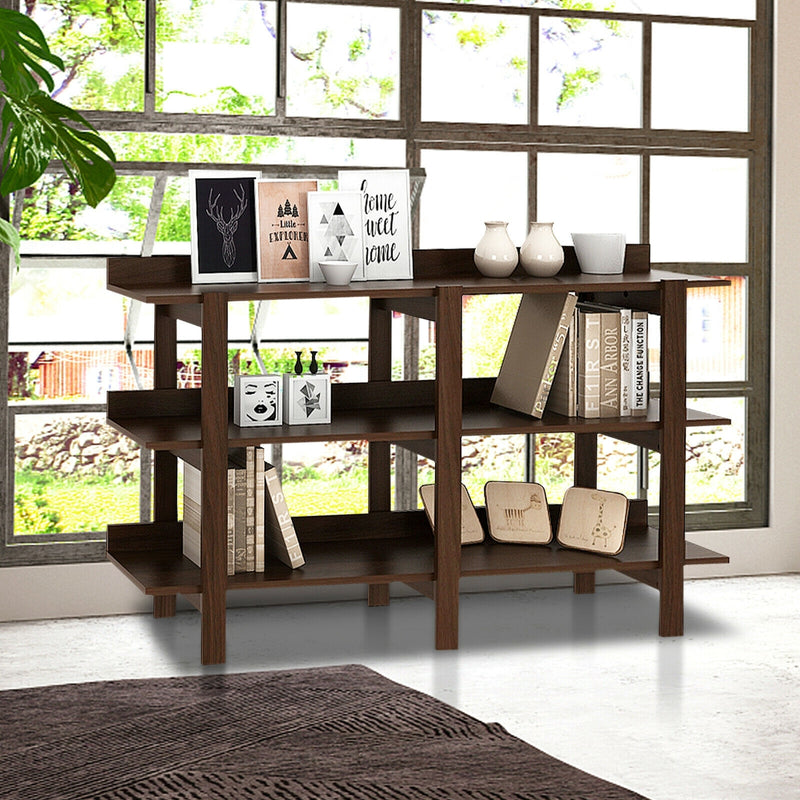 59 Inch Console Table with 3-tier Open Shelf for Front Hall  Hallway and Foyer