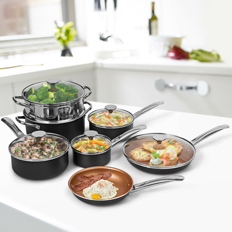 12-Piece Safe Non-stick Cookware Set