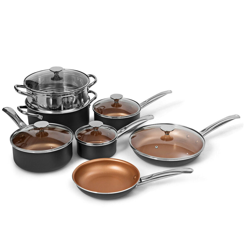 12-Piece Safe Non-stick Cookware Set