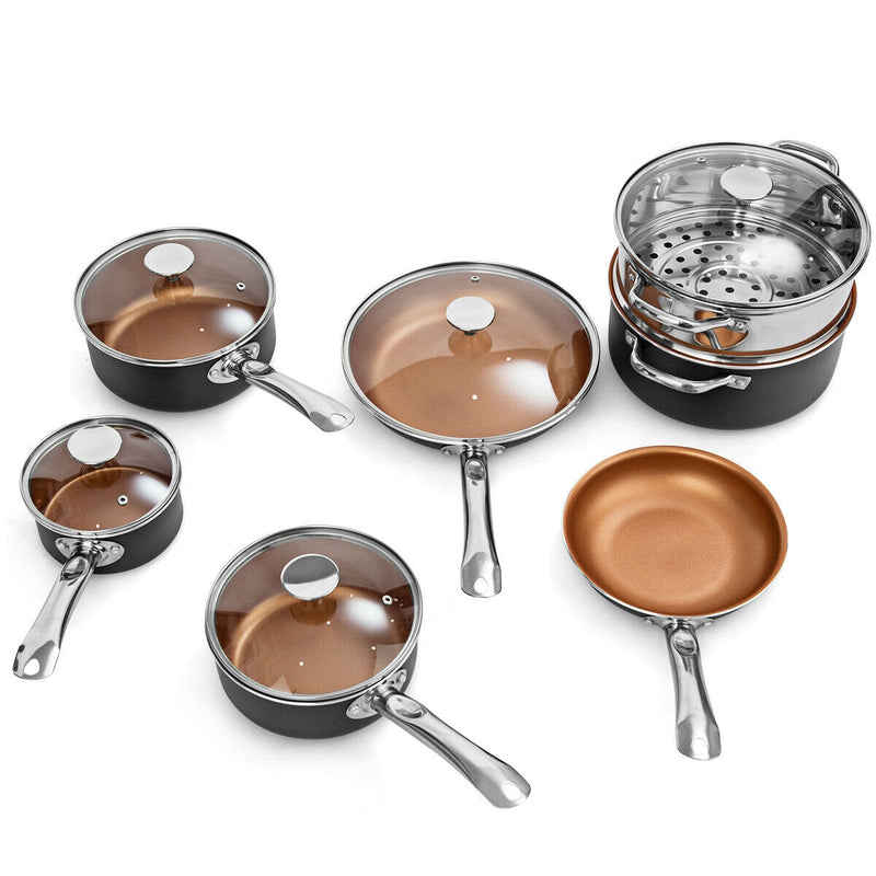 12-Piece Safe Non-stick Cookware Set