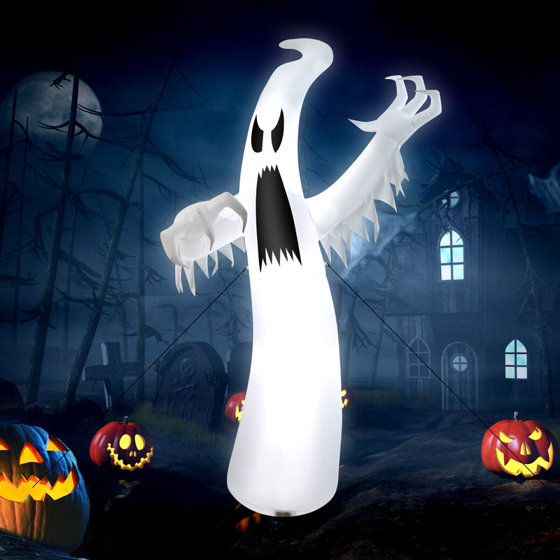 12 Feet Halloween Inflatable Ghost with LED Lights