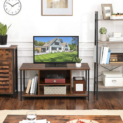 Mid-Century TV stand Media Console Table with Adjustable Shelf