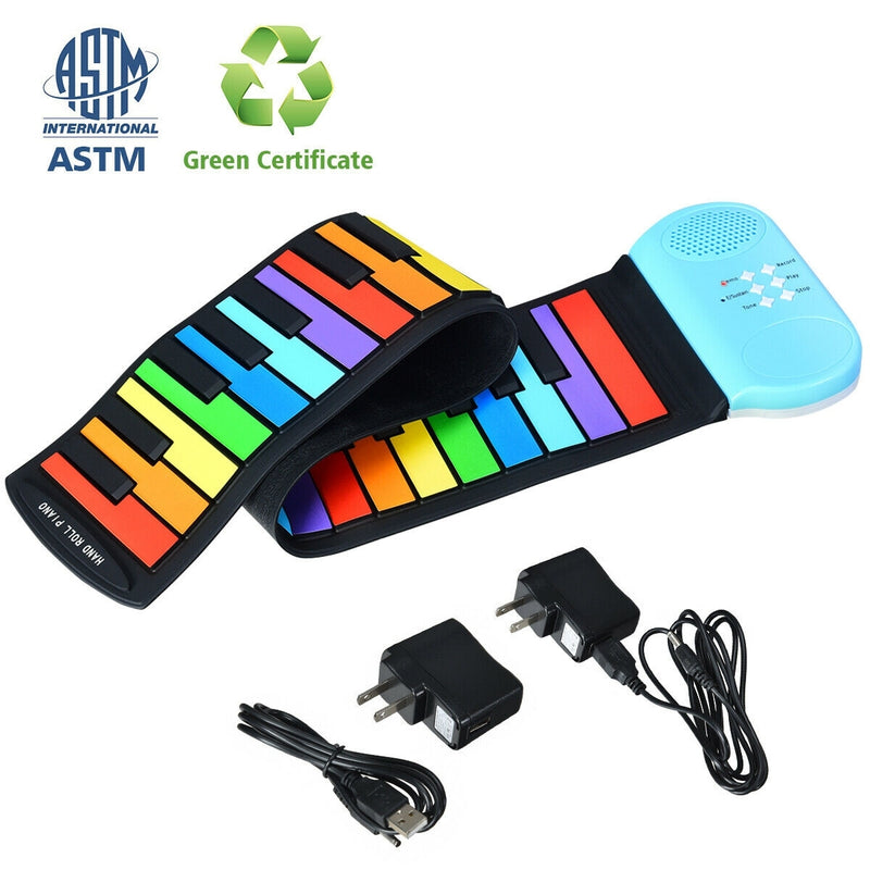 49-Key Roll-up Piano with Support Earphones