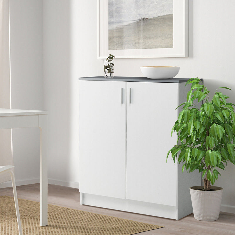 Storage Sideboard Cabinet with Doors and Shelves