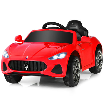 12V Kids Ride-On Car with Remote Control and Lights-Red