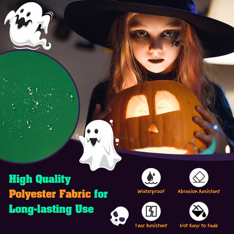 8 Feet Halloween Inflatable Witch Decor with Bright LED Lights