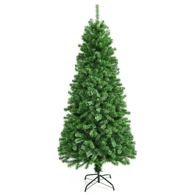 Pre-lit Multi-Colored Fiber Optic Spruce Artificial Christmas Tree-7 ft