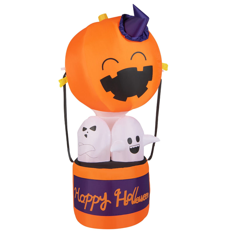 6 Feet Halloween Inflatable Pumpkin Hot Air Balloon Ghost Yard Decor