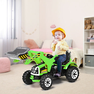 12 V Battery Powered Kids Ride on Dumper Truck-Green