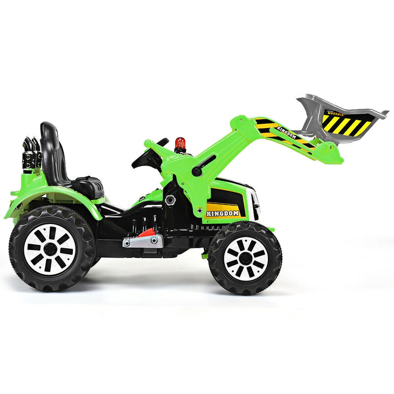 12 V Battery Powered Kids Ride on Dumper Truck-Green