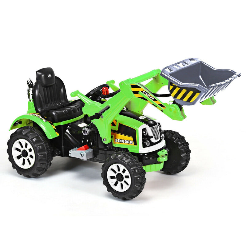 12 V Battery Powered Kids Ride on Dumper Truck-Green