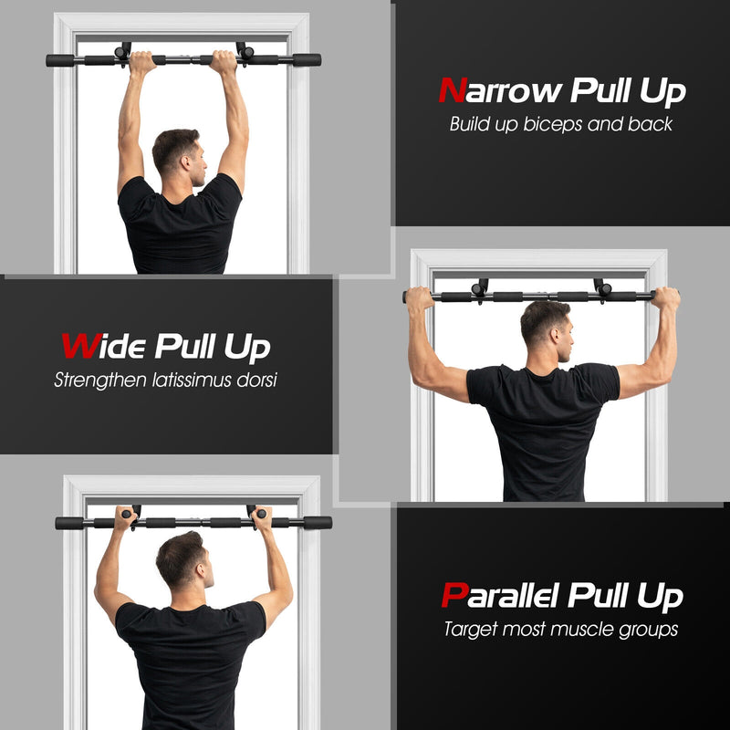 Multi-Grip Doorway Pull Up Bar with Foam Grips