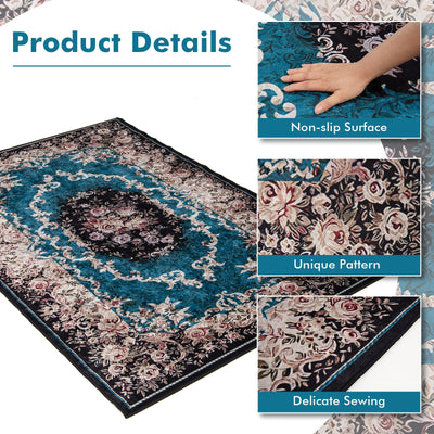 Area Rug with Non-Shedding Surface and Anti-slip Bottom-S