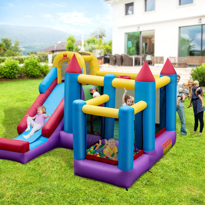 5-in-1 Inflatable Bounce Castle without Blower