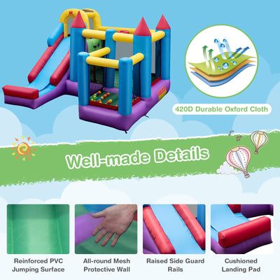 5-in-1 Inflatable Bounce Castle without Blower