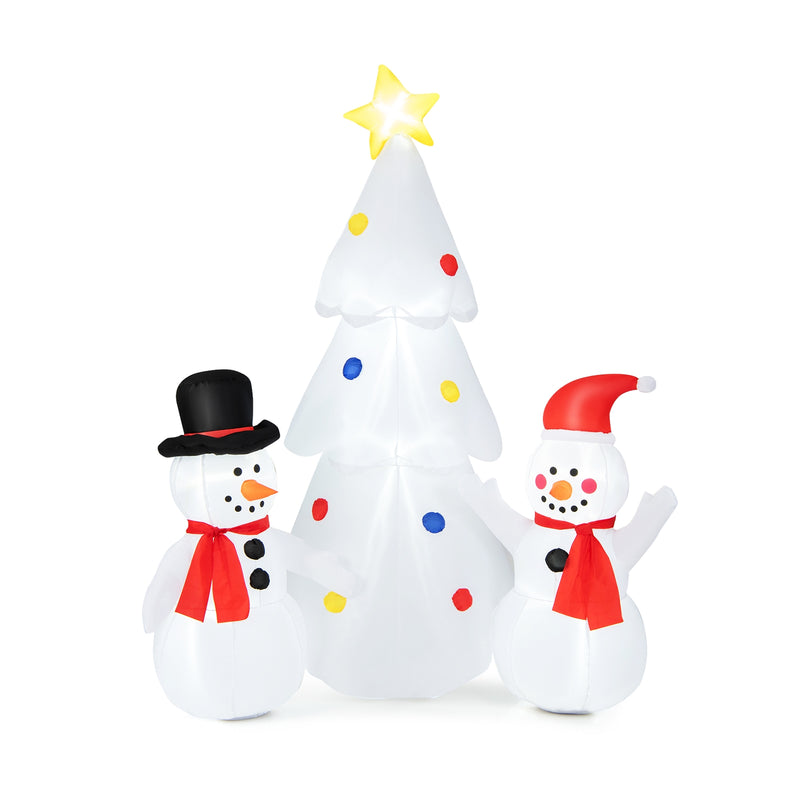 6 Feet Inflatable Christmas Tree with Snowman