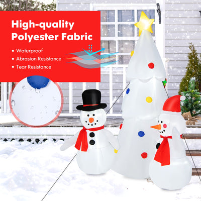 6 Feet Inflatable Christmas Tree with Snowman