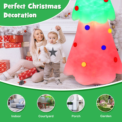 6.2 Feet Inflatable Christmas Tree with Topper Star and Lights