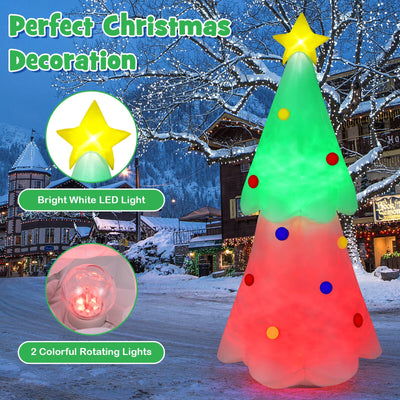 6.2 Feet Inflatable Christmas Tree with Topper Star and Lights