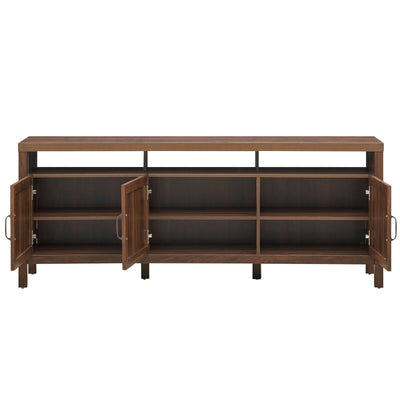 Universal TV Stand Entertainment Media Center for TV's up to 65 Inch-Walnut