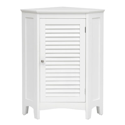 Corner Storage Cabinet Free Standing Bathroom Cabinet with Shutter Door